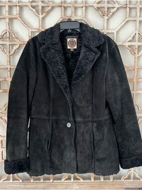 giacca Black Shearling Teddy Jacket
